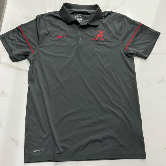 Nike Golf Polo Shirt Dri-FIT Alabama Crimson Tide Medium - Picture 1 of 5